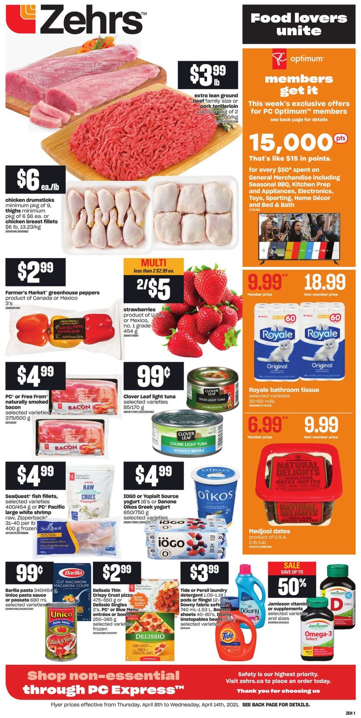 Zehrs Flyer from 04/08/2021