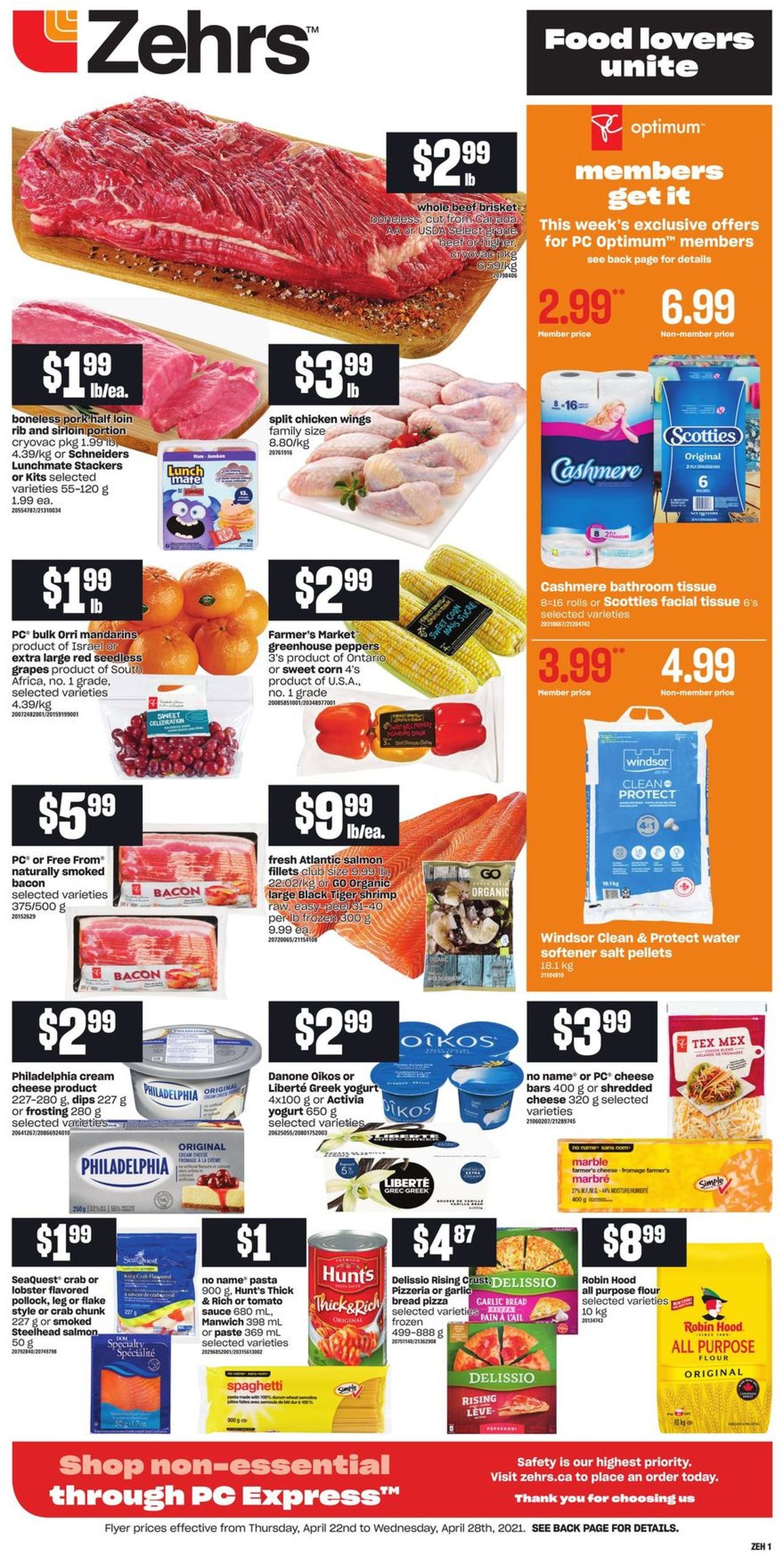 Zehrs Flyer from 04/22/2021