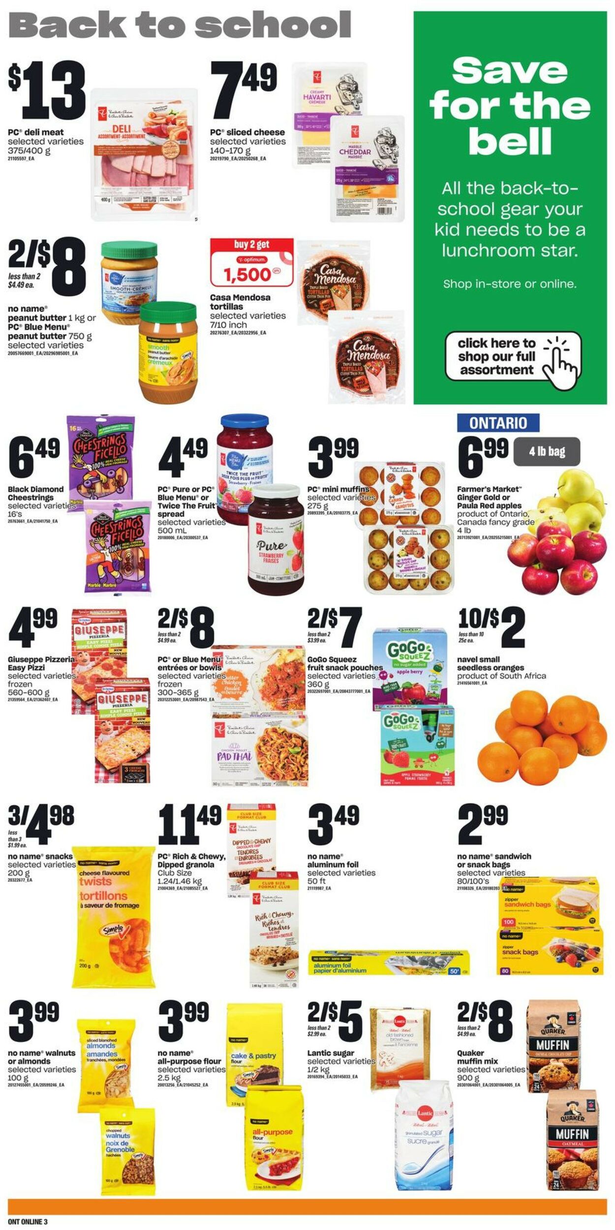 Zehrs Flyer from 09/08/2022