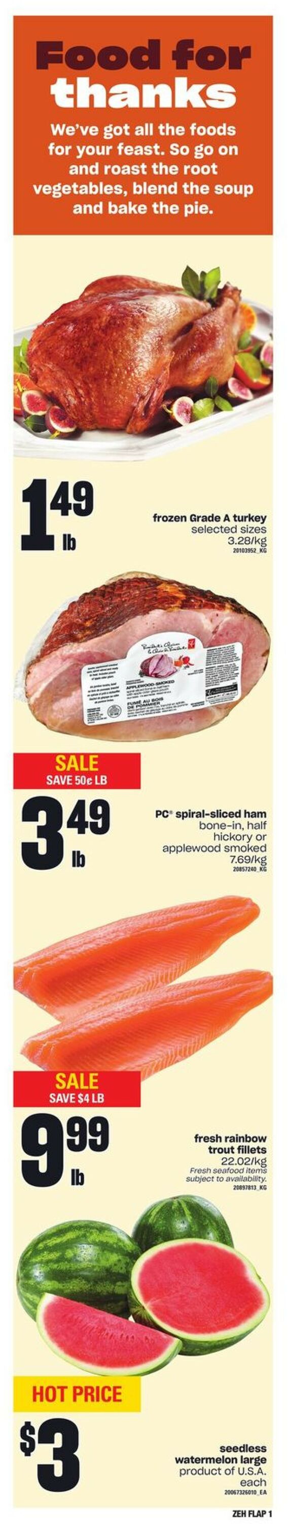 Zehrs Flyer from 09/29/2022