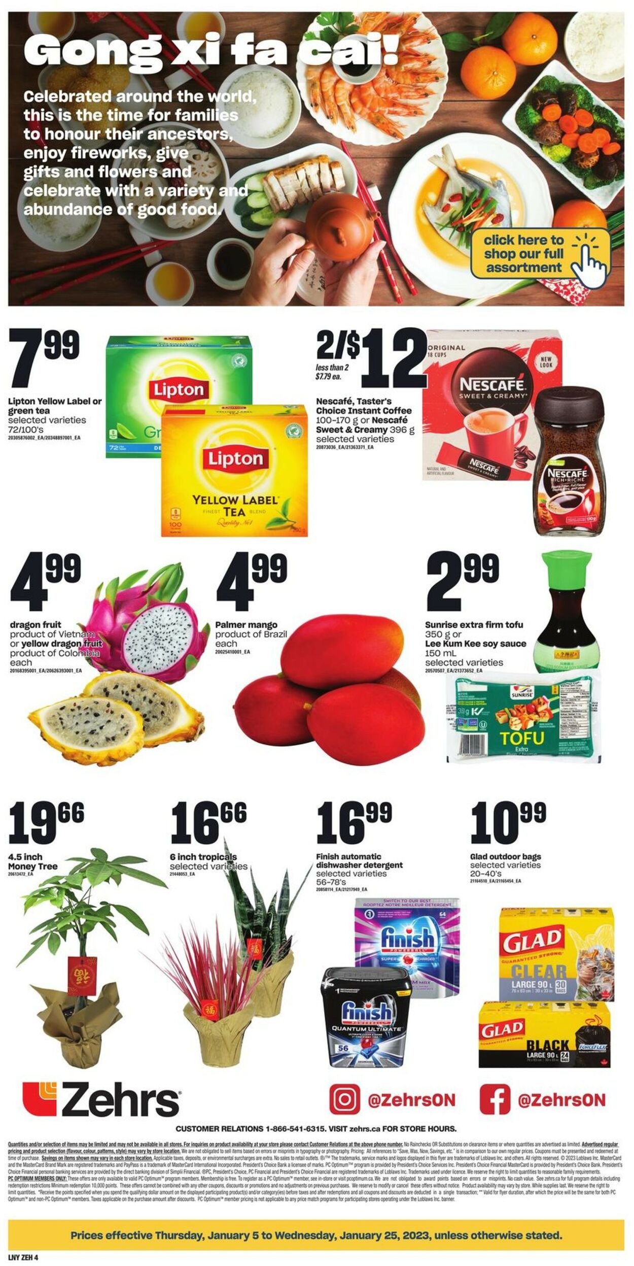 Zehrs Flyer from 01/05/2023