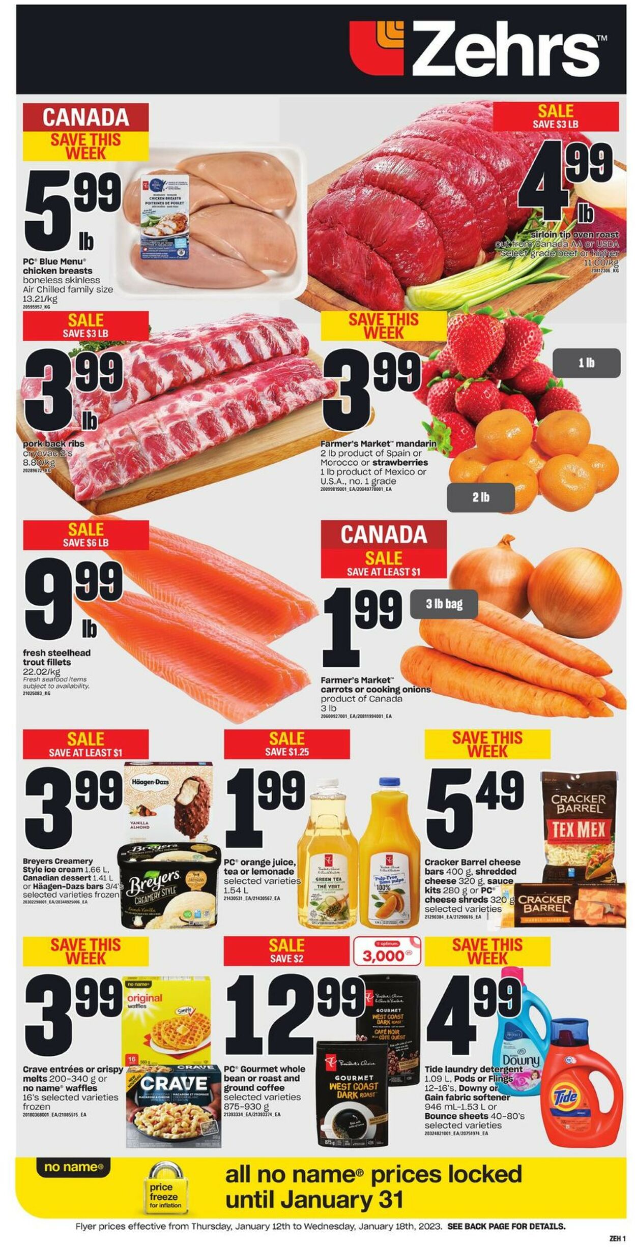 Zehrs Flyer from 01/12/2023