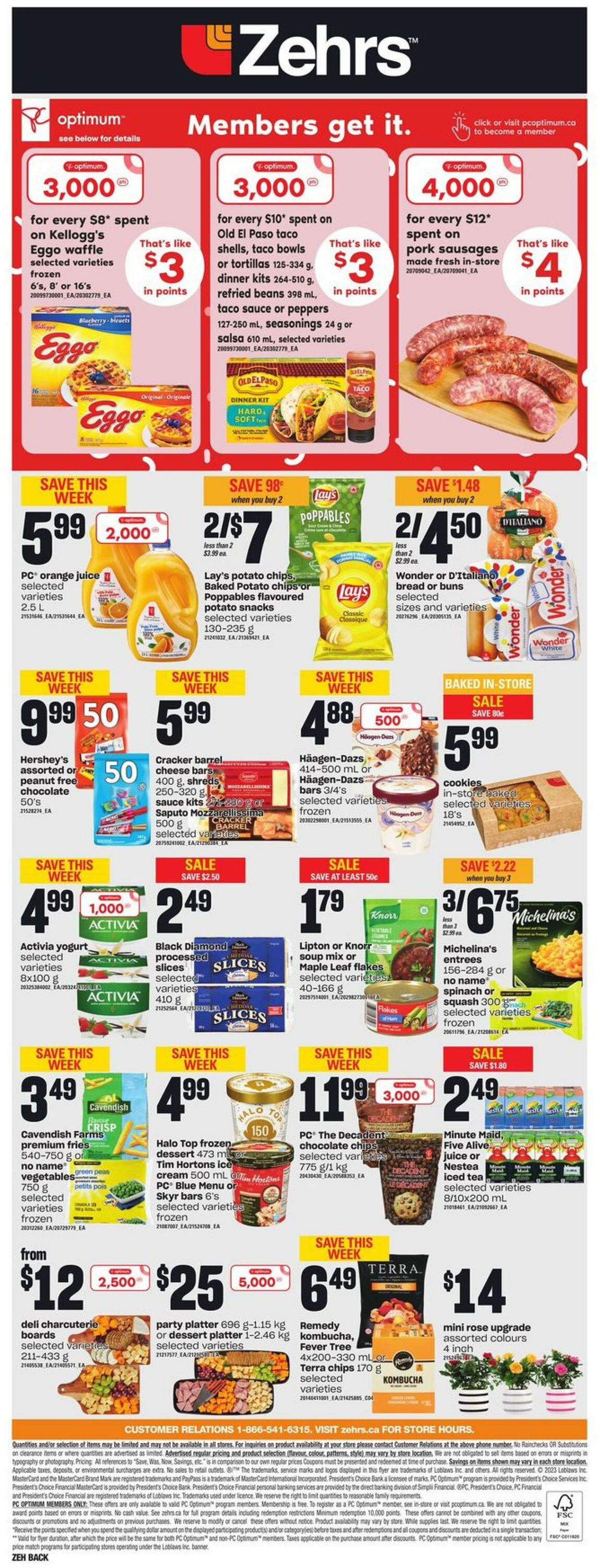 Zehrs Flyer from 08/31/2023