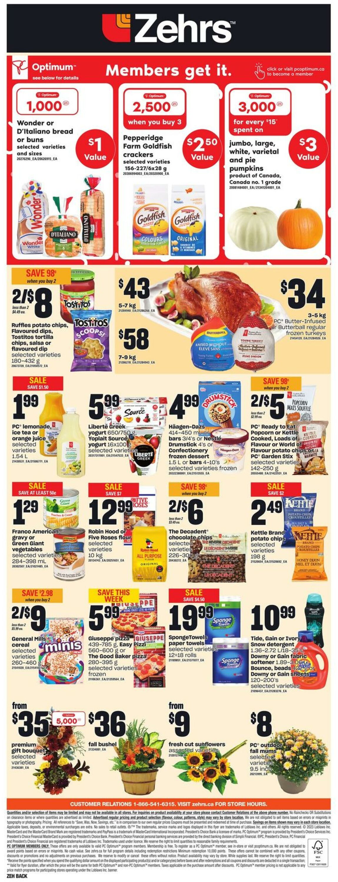 Zehrs Flyer from 09/28/2023