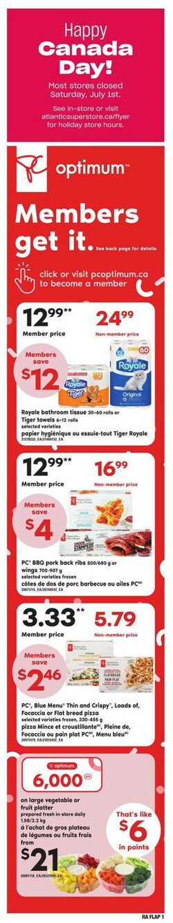 Catalogue Atlantic Superstore from 06/29/2023