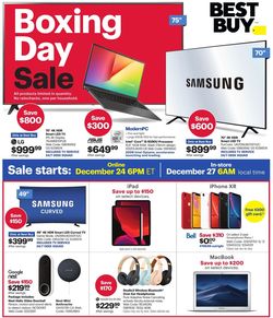 Catalogue Best Buy Boxing Day 2019 from 12/24/2019