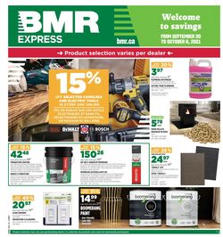 Catalogue BMR from 09/30/2021