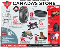 Catalogue Canadian Tire from 10/22/2020