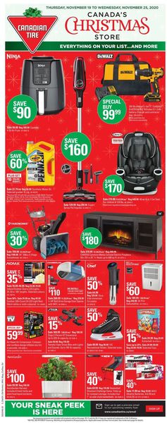 Catalogue Canadian Tire Christmas Store 2020 from 11/19/2020