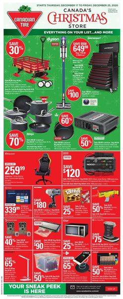 Catalogue Canadian Tire Christmas Store 2020 from 12/17/2020