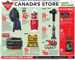Catalogue Canadian Tire- Happy New Year 2021 from 12/31/2020