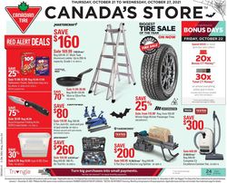 Catalogue Canadian Tire from 10/21/2021