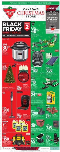 Catalogue Canadian Tire BLACK FRIDAY 2021 from 11/18/2021