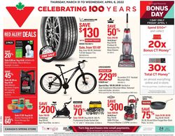 Catalogue Canadian Tire from 03/31/2022