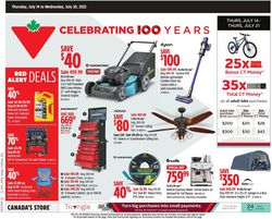 Catalogue Canadian Tire from 07/14/2022