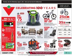 Catalogue Canadian Tire from 07/28/2022