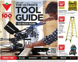 Catalogue Canadian Tire from 08/26/2022