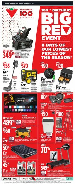 Catalogue Canadian Tire from 09/08/2022