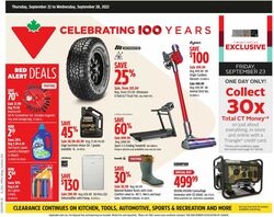 Catalogue Canadian Tire from 09/22/2022