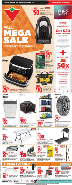 Catalogue Canadian Tire from 09/28/2023