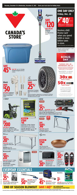 Catalogue Canadian Tire from 12/21/2023