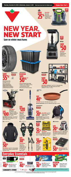 Catalogue Canadian Tire from 12/28/2023