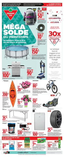 Catalogue Canadian Tire from 05/16/2024