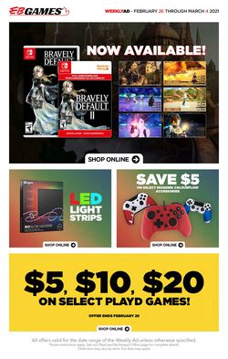 Catalogue EB Games from 02/26/2021