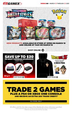 Catalogue EB Games from 03/19/2021