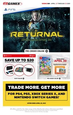 Catalogue EB Games from 04/23/2021