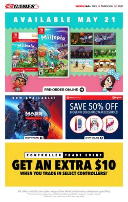 Catalogue EB Games from 05/14/2021