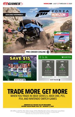 Catalogue EB Games from 07/23/2021