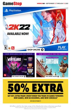 Catalogue EB Games from 09/10/2021