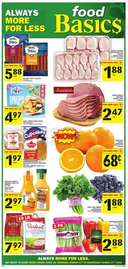 Catalogue Food Basics from 03/11/2021