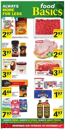 Food Basics Flyer from 11/11/2021