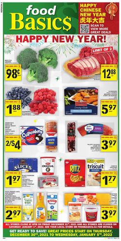 Food Basics Flyer from 12/30/2021