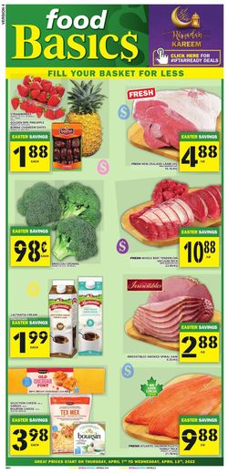 Catalogue Food Basics EASTER 2022 from 04/07/2022