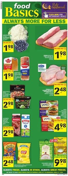 Food Basics Flyer from 04/21/2022
