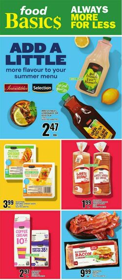 Catalogue Food Basics from 07/20/2023