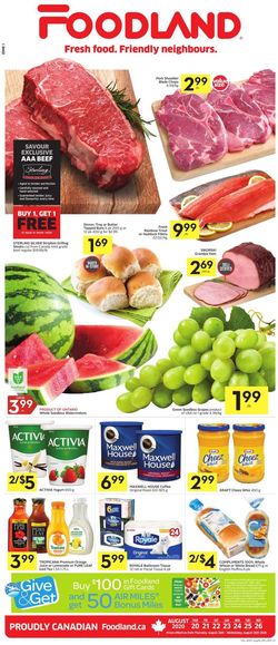 Catalogue Foodland from 08/20/2020