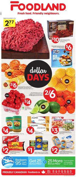 Catalogue Foodland from 10/15/2020