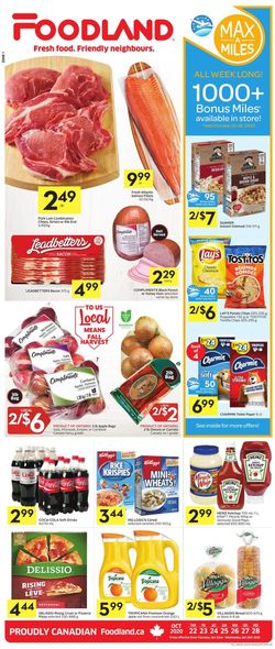 Catalogue Foodland from 10/22/2020
