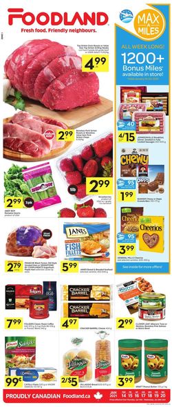 Catalogue Foodland from 01/14/2021