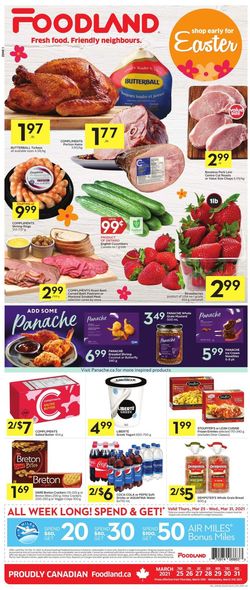 Catalogue Foodland from 03/25/2021