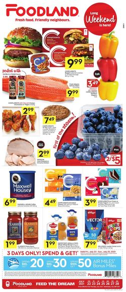 Catalogue Foodland from 07/22/2021