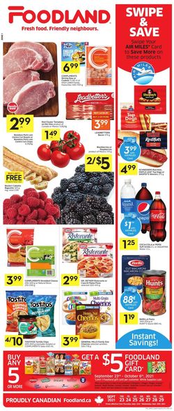 Catalogue Foodland from 09/23/2021