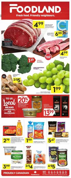 Catalogue Foodland from 09/15/2022