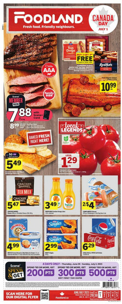 Catalogue Foodland from 06/29/2023
