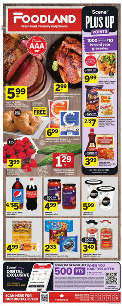 Catalogue Foodland from 11/30/2023