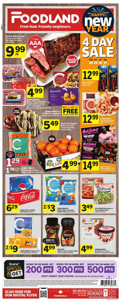 Catalogue Foodland from 12/28/2023